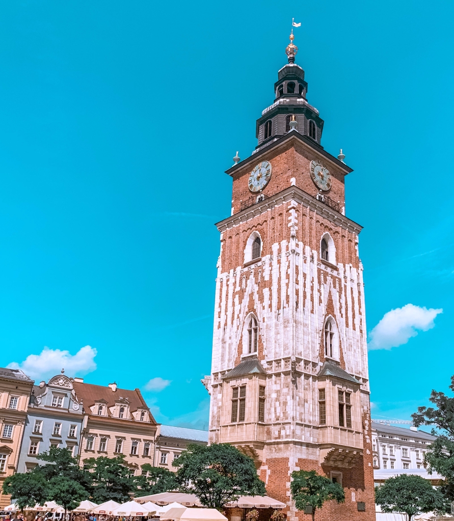 Photo of the Town Hall Tower in Krakow.
